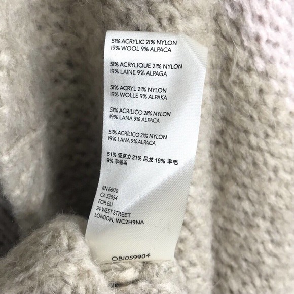 Free People Fine Time Stripe Latte Cardigan Beige & White - Picture 7 of 7